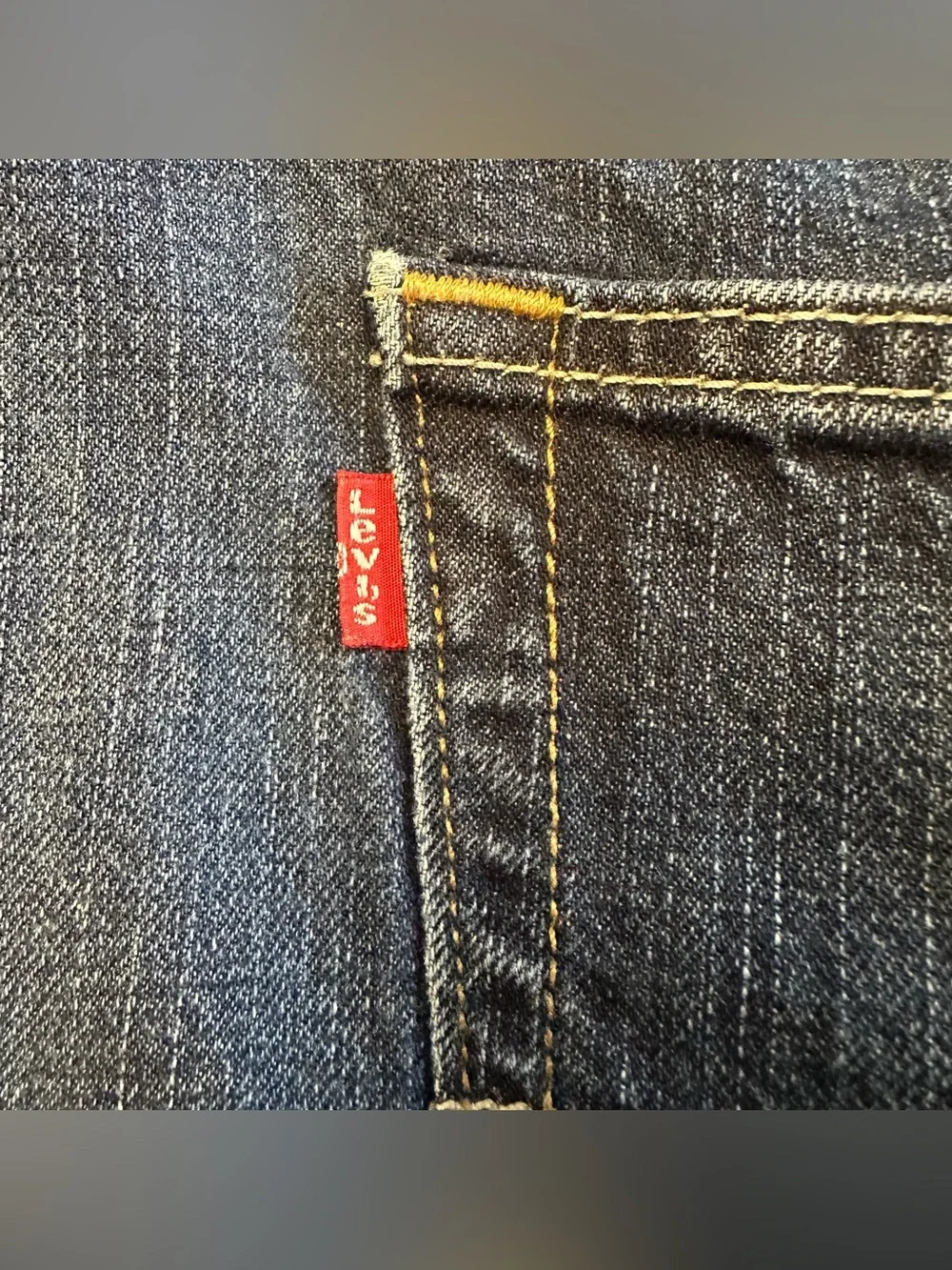 Levi's 559 Relaxed Straight Blue Dark Wash Denim Jeans Big and Tall 50x30 Casual